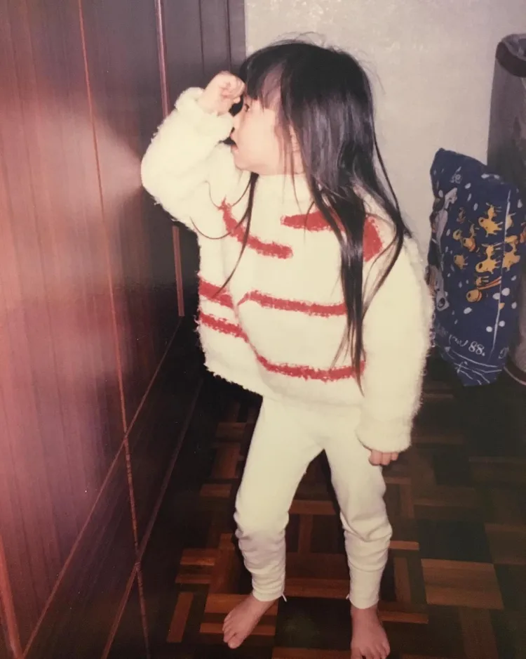 劉雨柔幼年照。翻攝自劉雨柔臉書