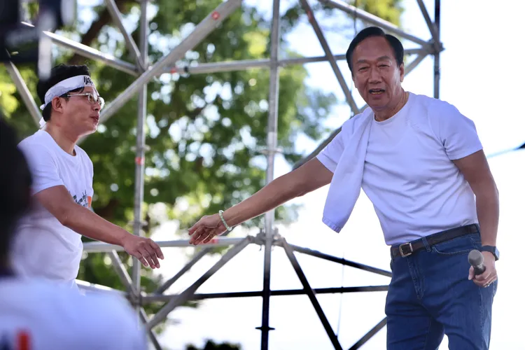 郭台銘到場聲援。林林攝