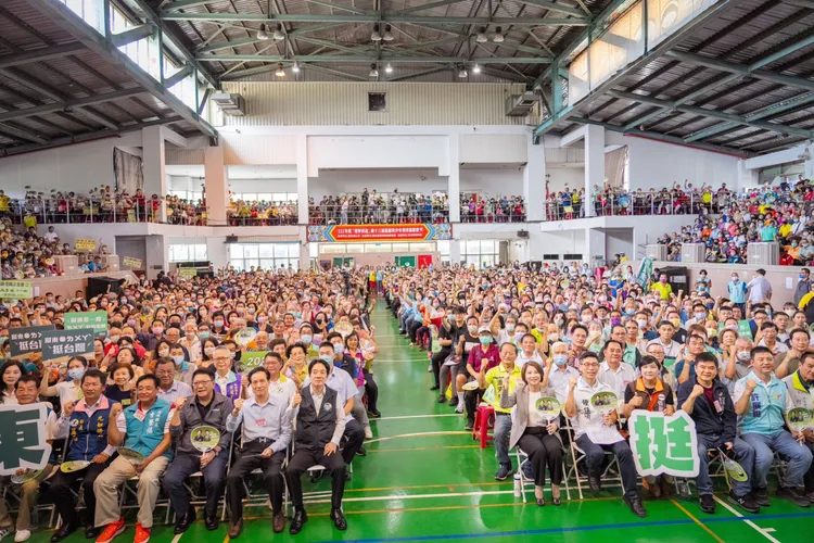 成立大會現場湧入超過3千人。賴清德競辦提供