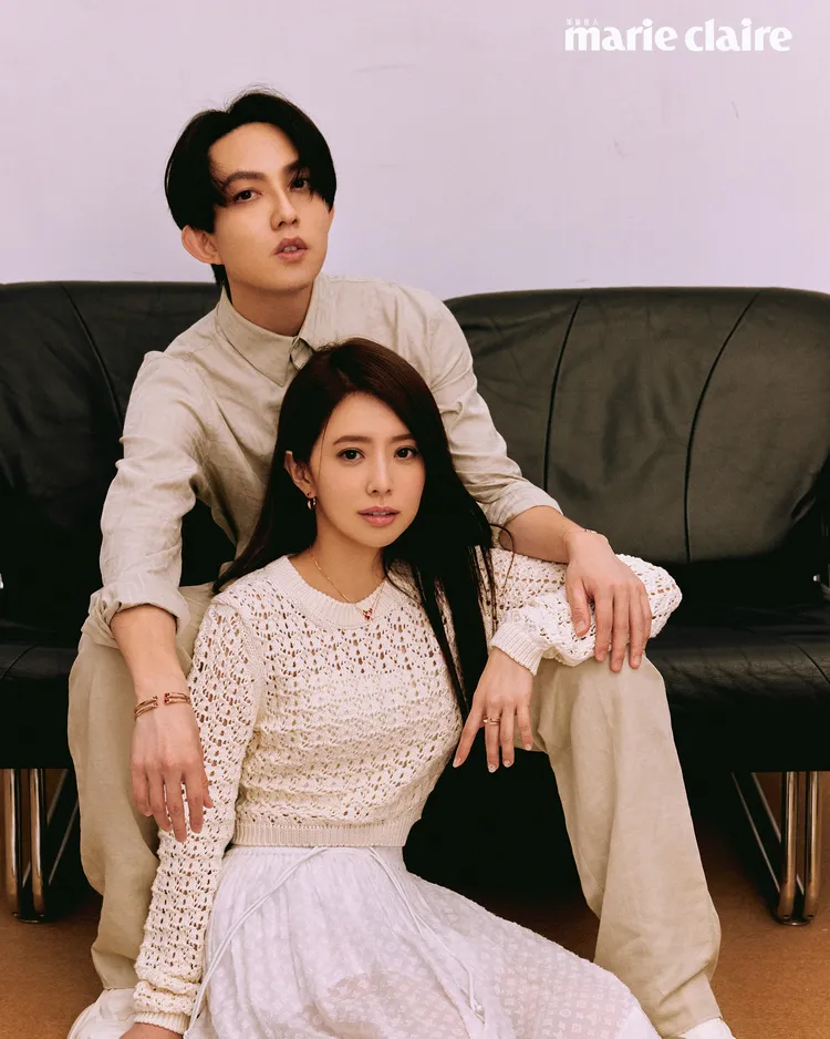 丁文琪（前）透露有時希望老公林宥嘉可以「平凡一點」。《美麗佳人》提供