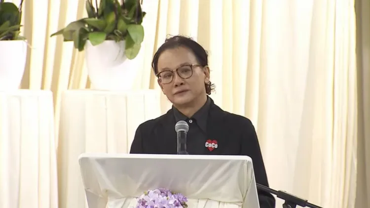 恩師姚謙致詞。翻攝自李思林YT頻道