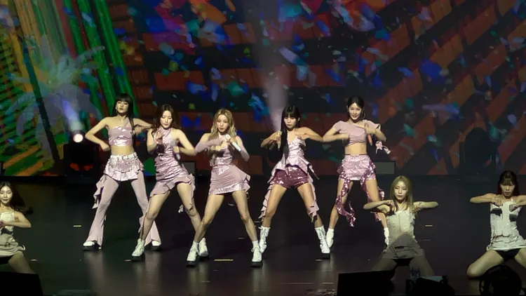 (G)-IDLE今晚在北流舉行第二場演唱會。讀者提供