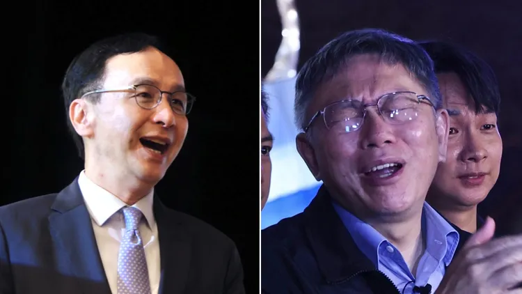 朱、柯二人究竟有沒有通電話，國民黨態度曖昧。資料照片