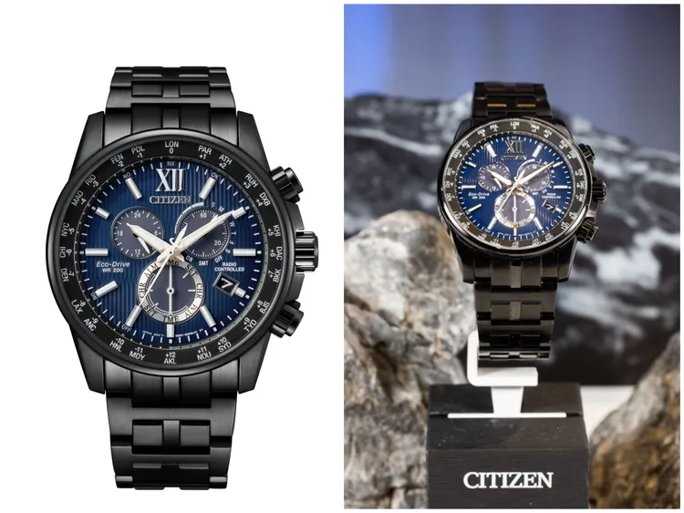 光動能全球電波計時腕錶CB5885-85L，3萬1800元。品牌提供