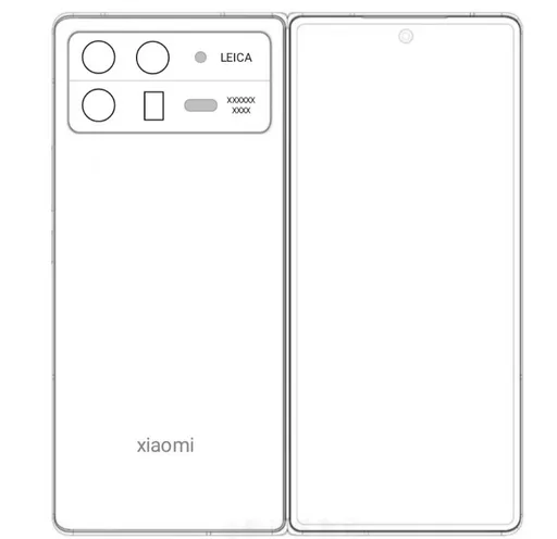 小米新一代旗艦摺疊機示意圖曝光　首次搭載徠卡光學全焦段四鏡頭