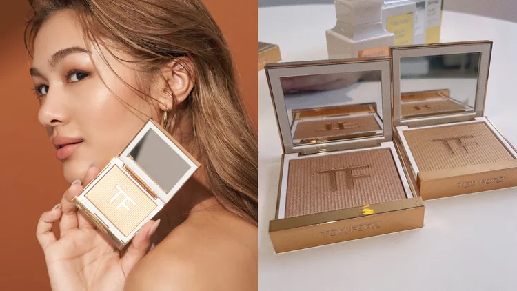太陽輕吻澄金高光盤，Model示範色為#01，各3200元。左圖品牌提供、右圖張家玲攝