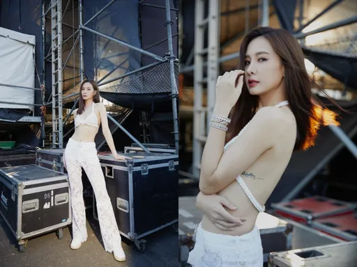 直擊|安心亞扭腰擺臀香汗淋漓 跳到一半蕾絲褲破了「中洞大開」春光外洩!