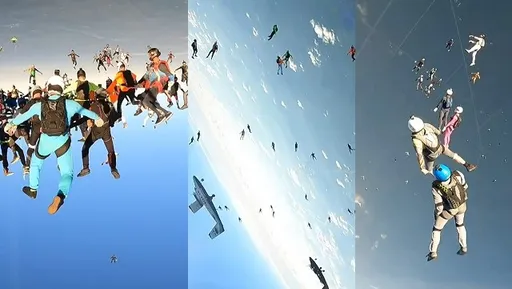 震撼！數十人高空牽手散步　這聚會難度太高了