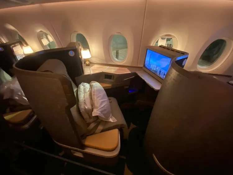 豪華商務艙。陳怡文攝