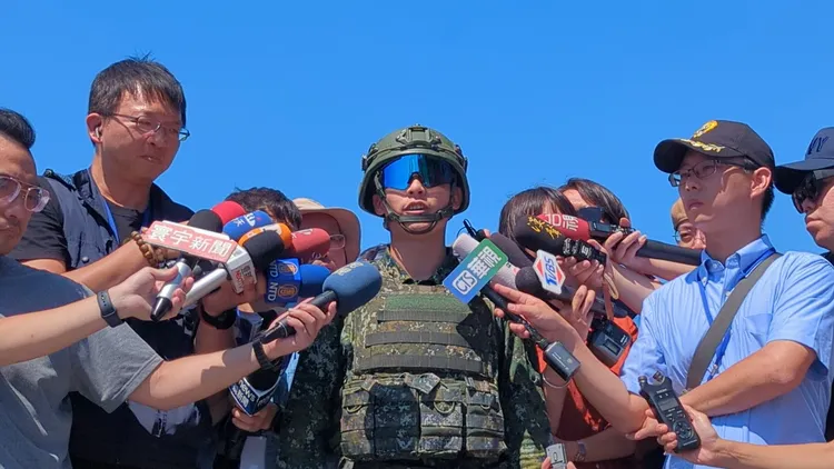 成功擊中目標的射手潘祈翰表示，射擊當下他內心跟雙手顫抖的很厲害。蘇柏銓攝