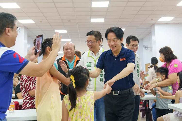 賴清德上午出席親子活動。賴競辦提供