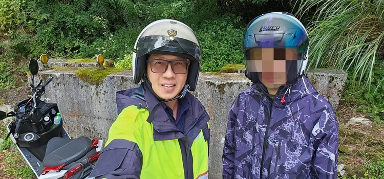 王男非常感謝警方協助。民眾提供