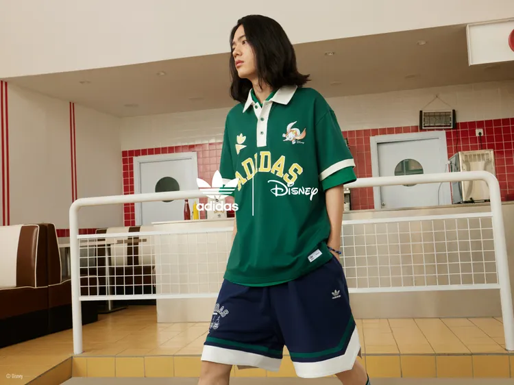 adidas Originals x 小飛象Polo衫2290元、短褲2490元。品牌提供