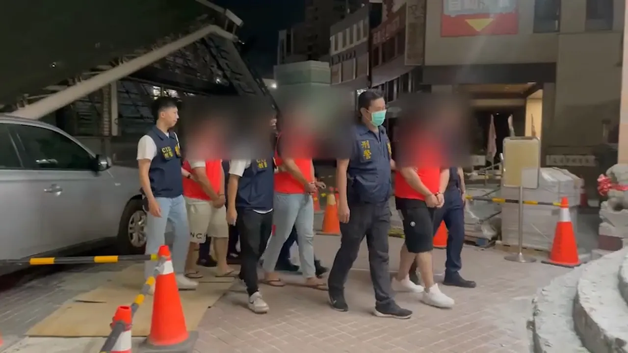 蔡男等人討債竟挾持對方,被警方移送法辦。翻攝畫面