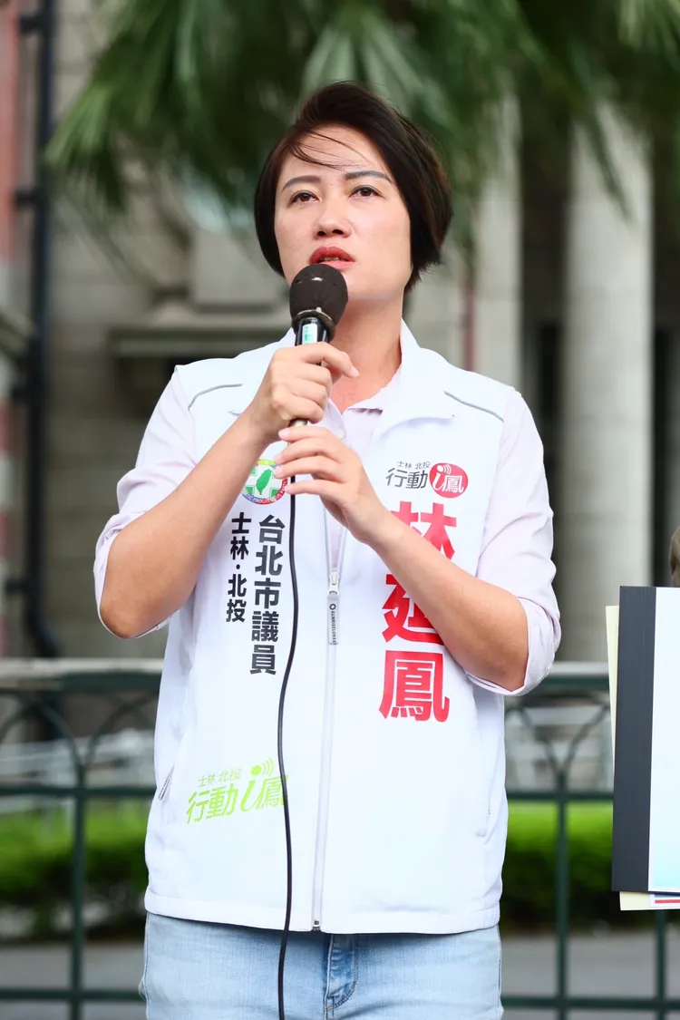 林延鳳酸問柯文哲要不要找館長當婦女後援會總會長。彭欣偉攝