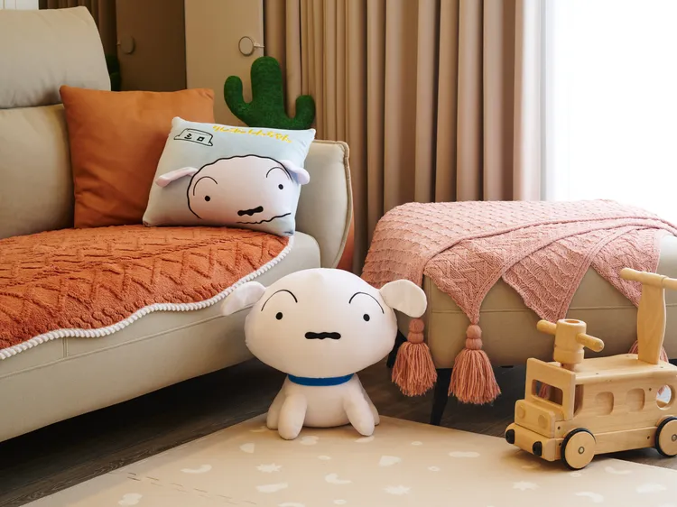 小白變形玩偶抱枕已經被不少女性粉絲鎖定。全聯提供