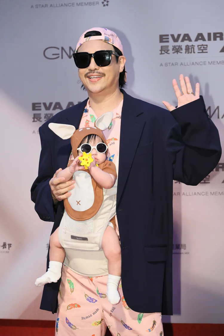 徐佳瑩老公比爾賈帶著2人6個月大的女兒賈喬伊登場，榮登今日最萌獎。攝影中心攝