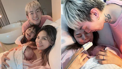 蕾菈生了！4口甜蜜照曝光　她直呼好幸福：看到兒子那一刻眼淚止不住