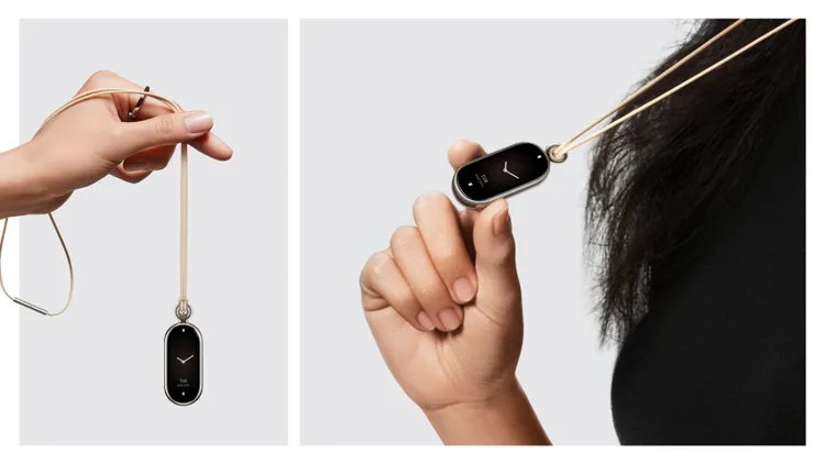 Xiaomi手環8推出專屬項鍊配件，配合華麗、精緻的項鍊錶盤，讓手環驚喜變身別具魅力的「智慧化」首飾。小米提供