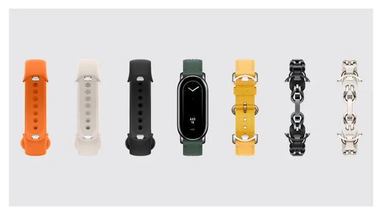 Xiaomi手環8首次採用快拆結構，不僅可以輕鬆拆換，更擺脫腕帶包圍式的束縛感，提供更多的「材質自由」。小米提供