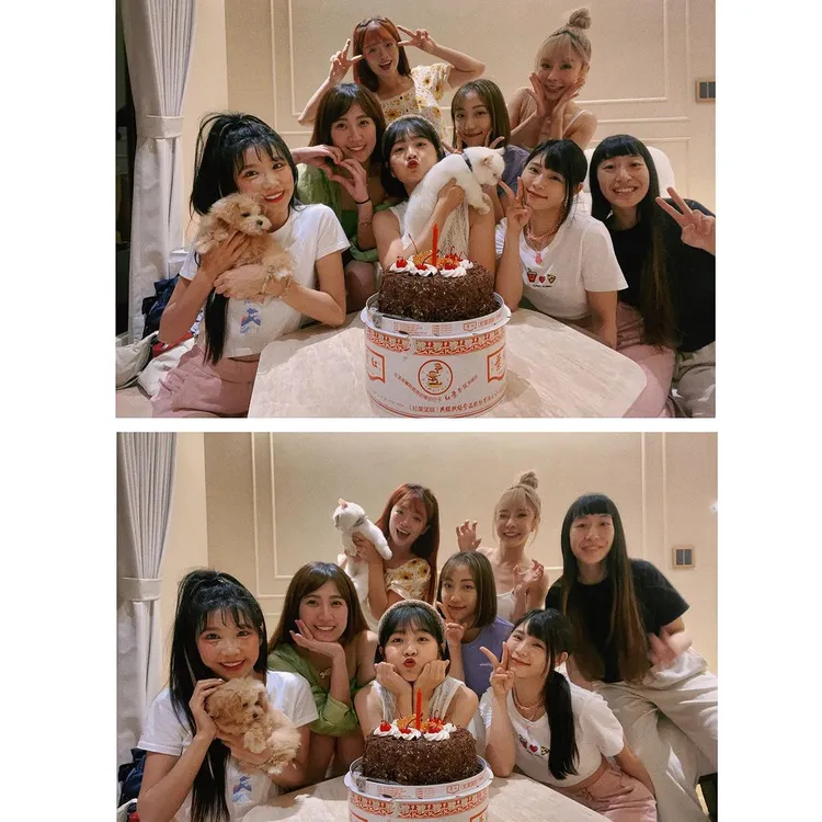 好友們齊聚替籃籃慶生。取自籃籃IG