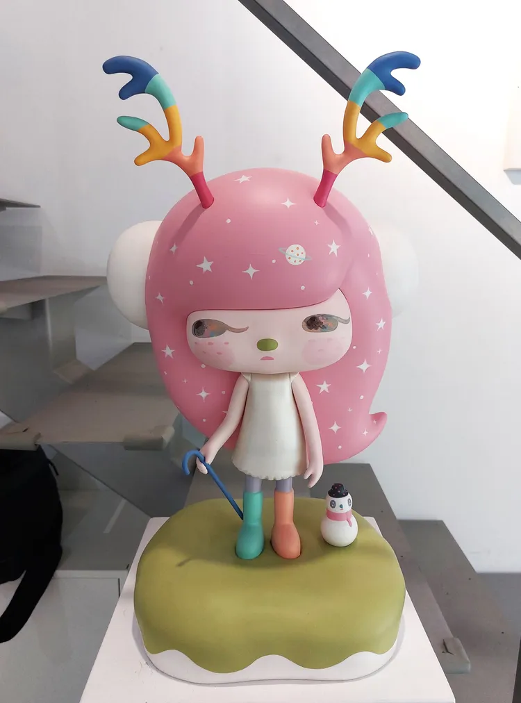 蔣涵玶作品「麋鹿少女」。凃建豐攝