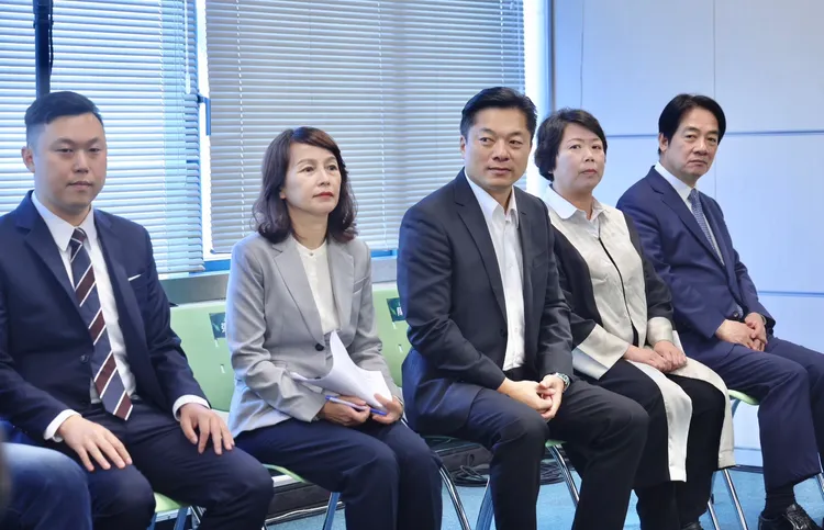 民進黨主席賴清德今天親自開記者會公佈第五波立委徵召名單。林林攝