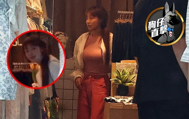 林襄練完舞，在東區買衣服，遇到狂粉騎機車逆向過來要求合照。特勤中心攝