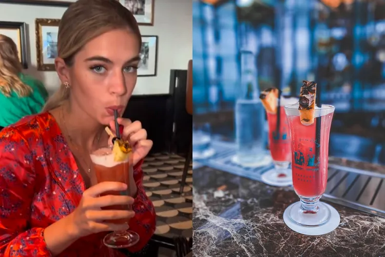 許多顧客喝了新加坡司令之後在TikTok或IG等社群平台「打卡」分享。翻攝TikTok/amari_21120