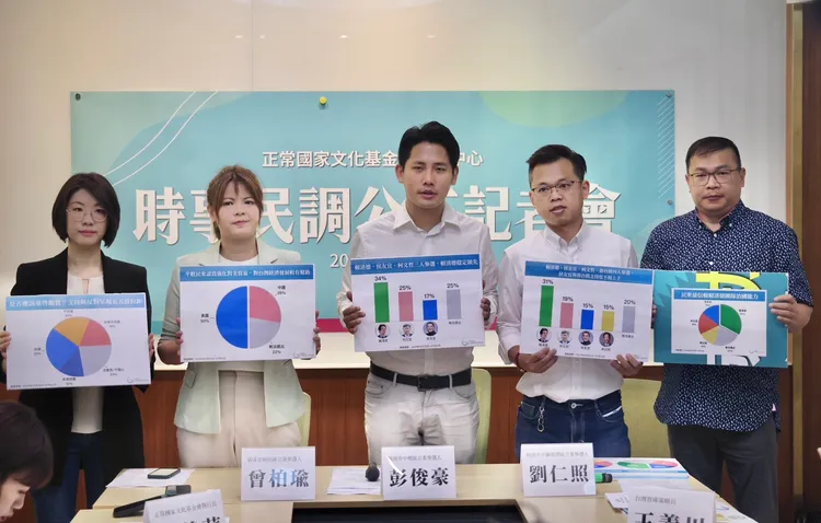 正常國家文化基金會4日公布最新民調。林林攝