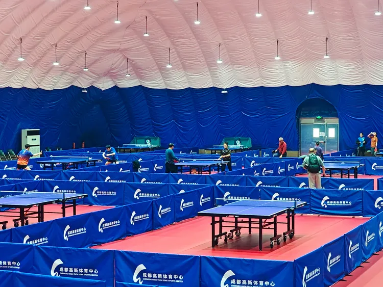 成都高新體育中心。新華社