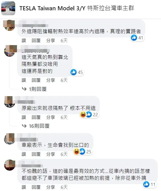 該車車主作法讓車友們議論紛紛。翻攝自臉書「TESLA Taiwan Model 3/Y 特斯拉台灣車主群」