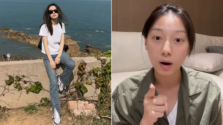 小雪透過影片開嗆造謠者。翻攝自小雪抖音