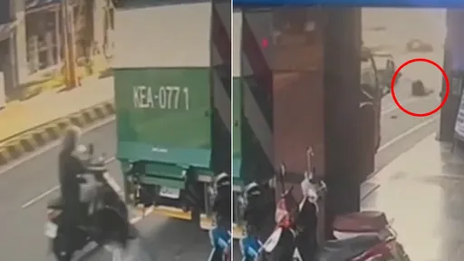 騎士擦撞路旁郵務車 竟被艙門把手刺中太陽穴奪命