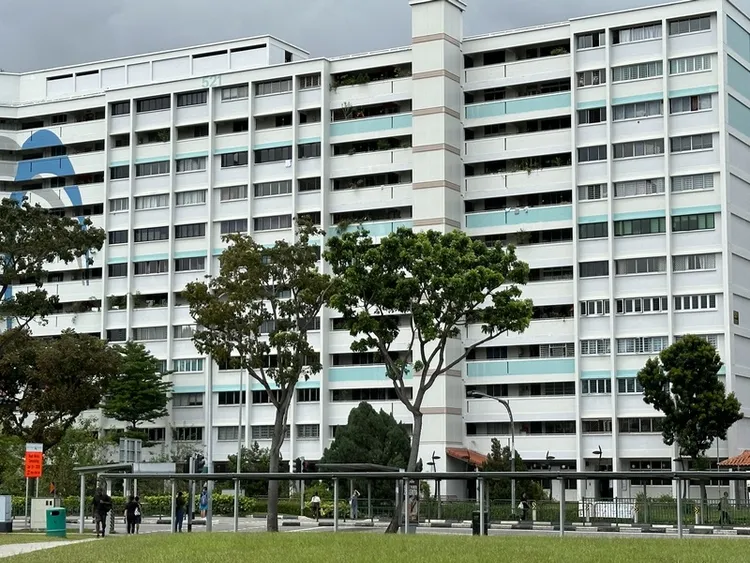新加坡後港區組屋。中央社