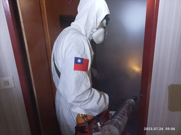 市府全力化學防治。市府提供