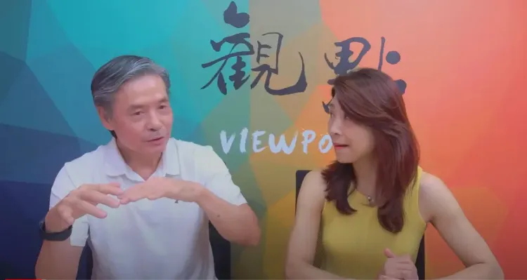 金溥聰接受網路節目《蘭萱看世界》專訪。翻攝「觀點│蘭萱看世界」