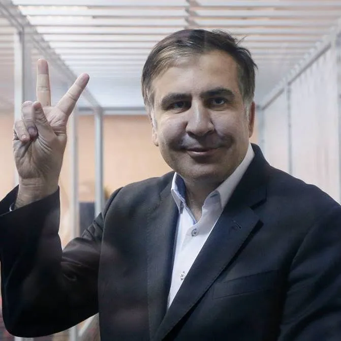 薩卡希維利的體重原本破百。翻攝薩卡希維利臉書