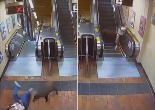 野豬向前衝影片曝!闖車站咬傷2人 遭圍捕「芭比Q了」