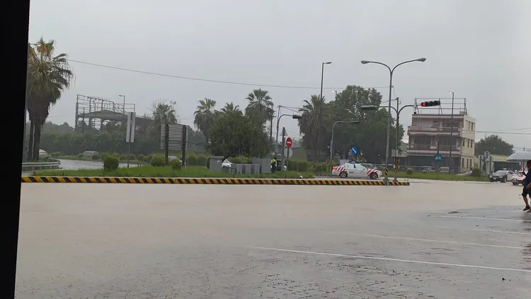 南投竹山鎮豪雨淹水。取自網友臉書