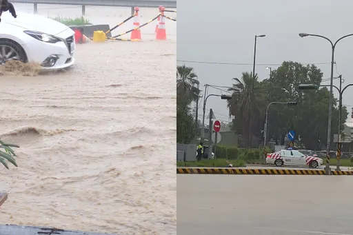 颱風還沒來「這縣市先淹水」！雷雨狂襲　居民哀號：淹半個輪胎高