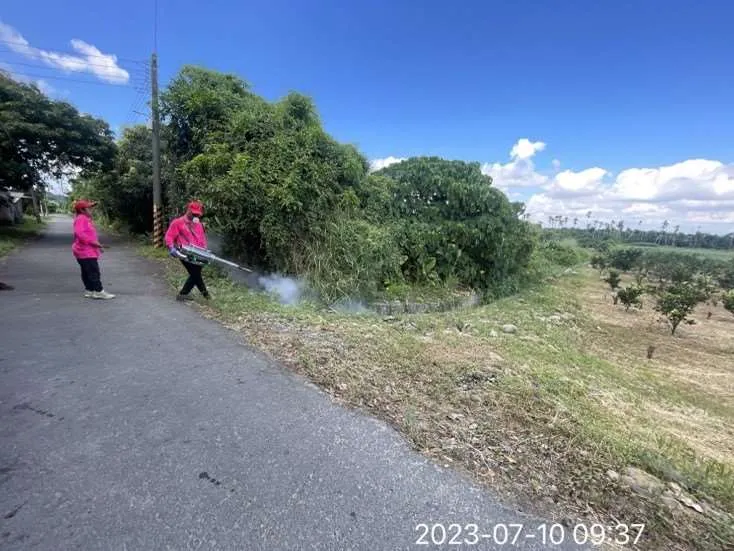 雲林縣政府加強化學防治登革熱。縣府提供