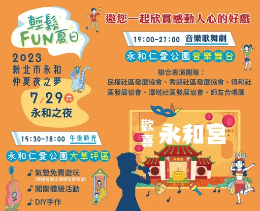 《永和之夜》在地優質藝文表演　《歡喜永和宮》展現共生共榮精神