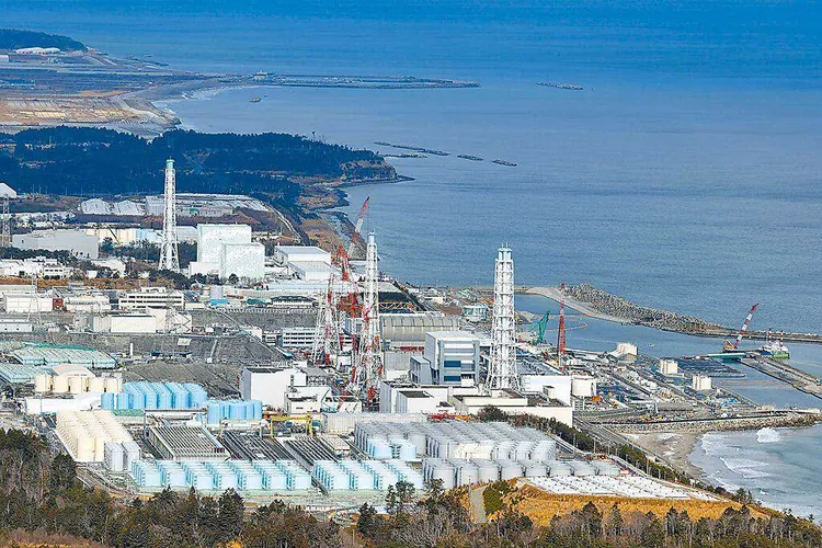 福島第一核電廠區的「核處理水」貯水槽到2020年時已超過1000座。資料照片