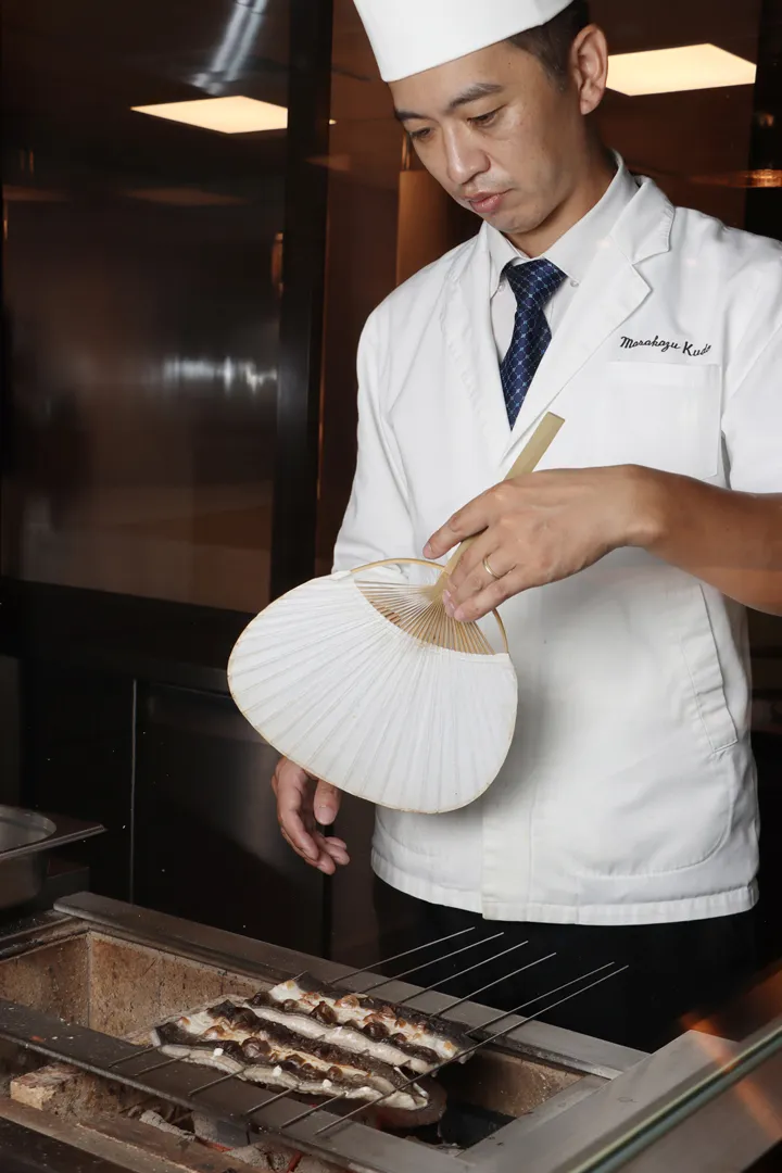WA-RA日籍主廚工藤將和秉承日本傳統，「夏之嚴選」限定菜單獻上蒲燒鰻、鰻魚飯和鰻魚玉子燒。高雄洲際酒店提供