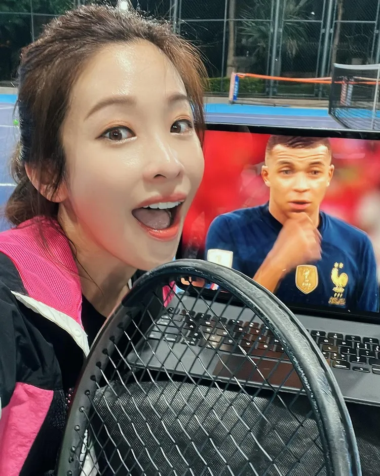 袁詠琳熱愛網球。翻攝自袁詠琳臉書