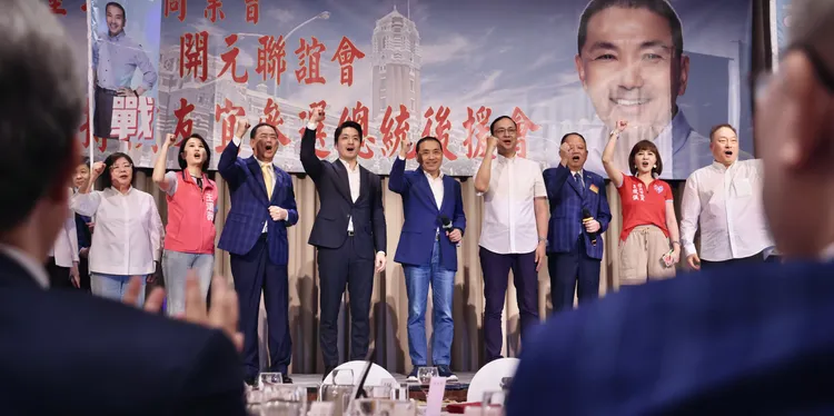 北市商業會暨開元聯誼會昨日和國民黨聯合舉辦工商界「挺侯大會」。資料照片，林林攝