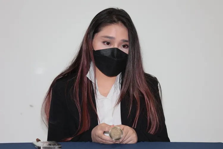 李伊妍6月底開記者控訴廖峻性騷。彭欣偉攝