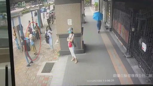 冷氣砸死女大生　清晰影片曝！白衣女「1秒動作」逃過死神