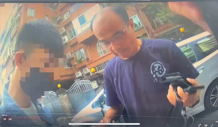 警方循線逮獲監控面交的收水車手。新竹市第一分局提供